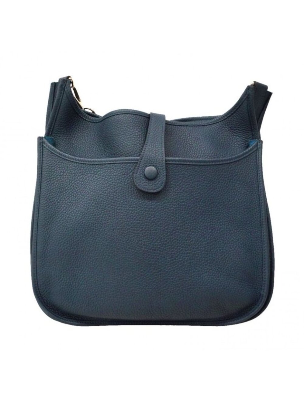 Hermes Shoulder Bag Evelyne Taurillon Clemence Breton Pet Silver - Picture 9 of 9